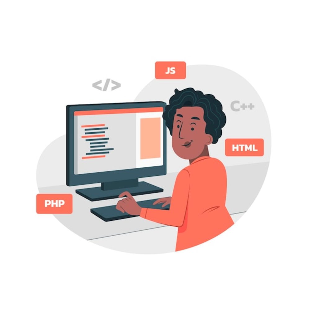 有机平面计算机编程 编程插图的未来趋势